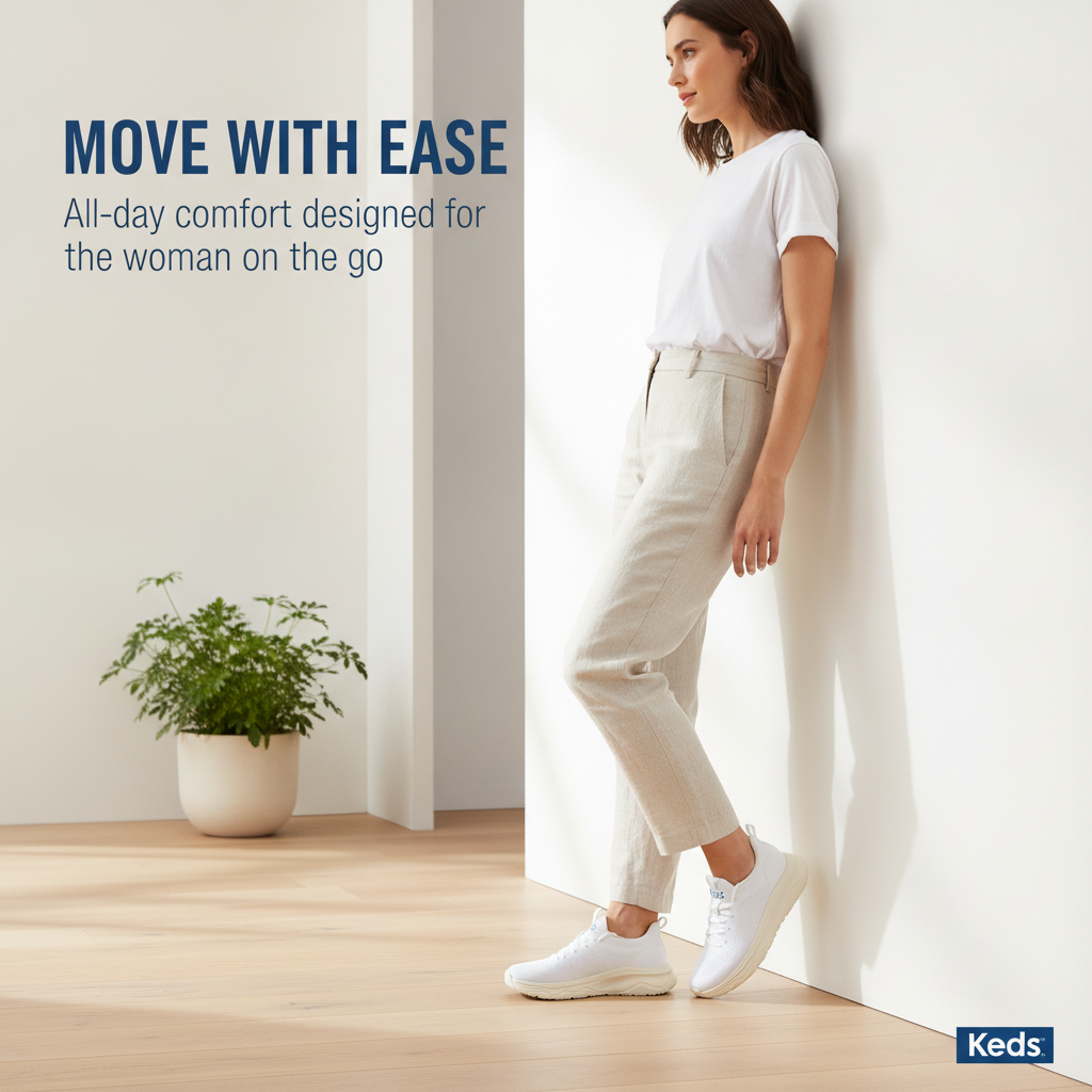 Women's Blissmove Slip On Eng Knit Snow White/Parchment Sneaker (BMSLIP5111-WF69404)